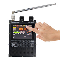 SPARKELEC DP-666 TEF6686  RDS Full Band FM/MW/Short Wave HF/LW Radio Receiver IPS LCD Battery