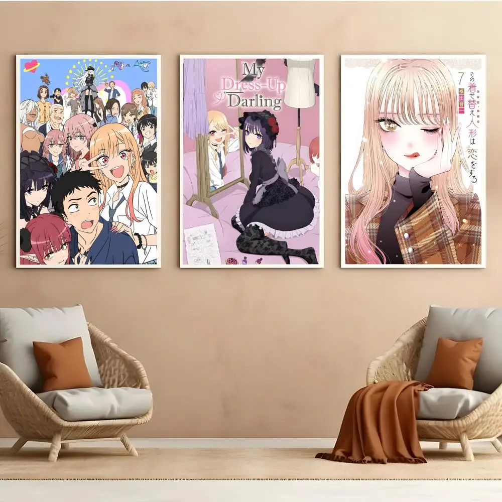 بلدي اللباس حبيبي أنيمي المشارك HD أنيمي الساخن موضوع المغني/OST/فيلم مقاوم للماء الذاتي عصا ديكور المنزل