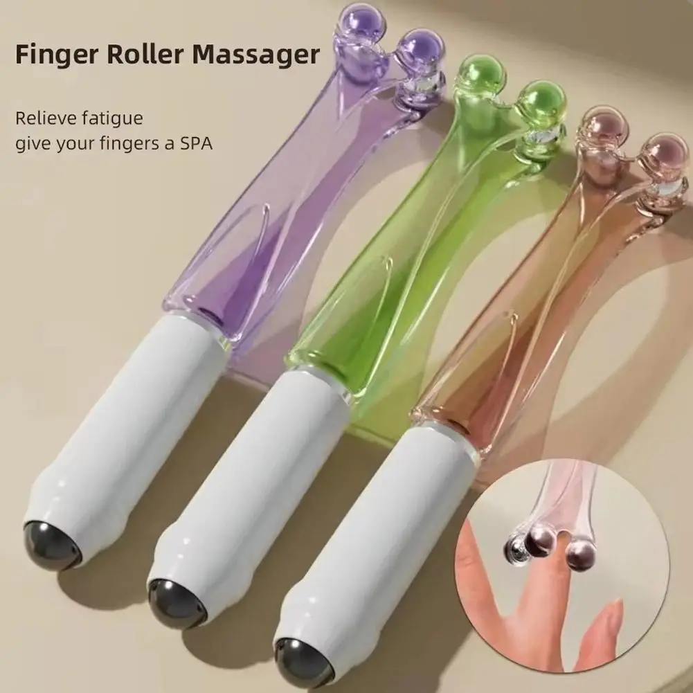 Finger Massager Roller with Magnetic Beads, Hand Therapy Tools for Arthritis Pain Relief, Acupressure Ring for Carpal Tunnel