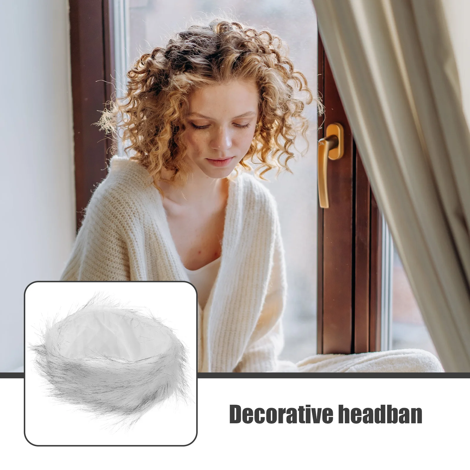 

Headband Warm Earmuffs Cover Warmer Elastic Faux for Cold Weather Furry Women's