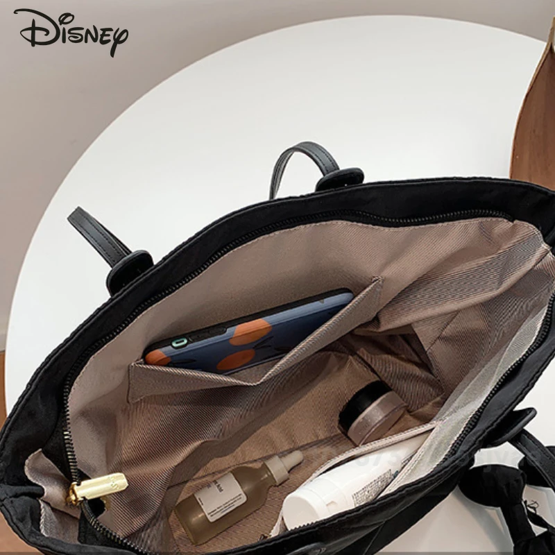 Disney Mickey New Women's Handbag Fashion High Quality Women's Shoulder Bag Cartoon Large Capacity Women's Commuting Storage Bag