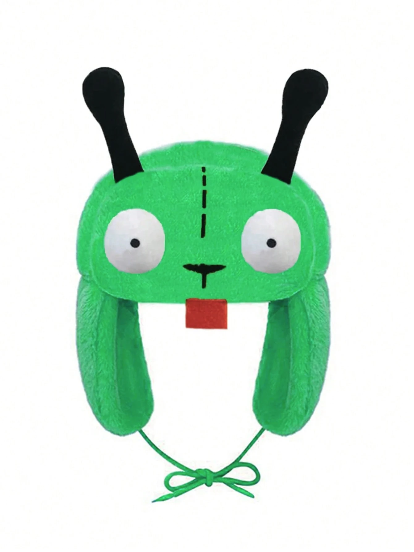 Autumn Winter 2024 Outdoor New Funny Green Tongue Cartoon Embroidery Warm Ear Protection Windproof Lei Feng Hat