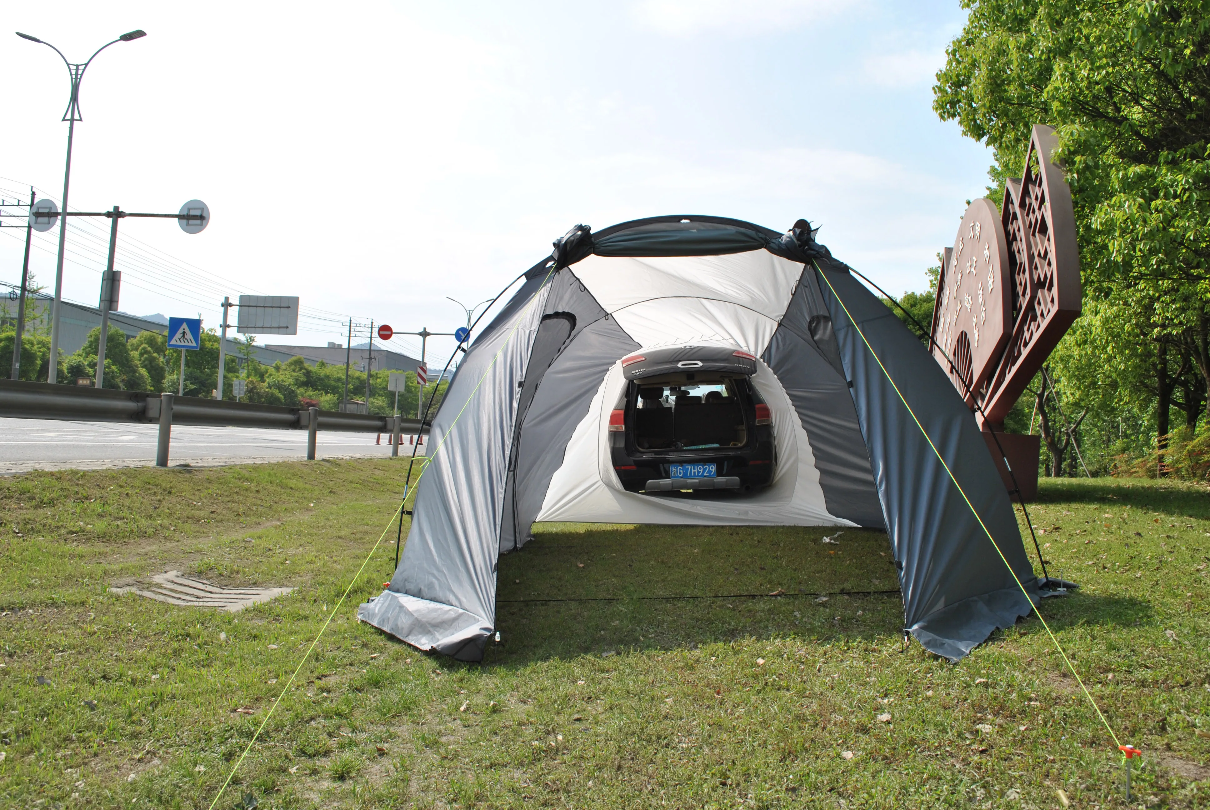 Imagem -03 - Portátil Outdoor Camping Car Toldo Tent Tent Suv 58 Pessoa Czx487 Tenda Traseira do Carro Pessoa