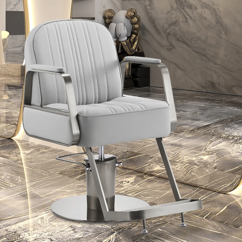 Nail Professional Barber Chairs Salon Equipment Hair Stylist Barbershop Comfortable Barber Chairs Metal Silla Barberia Furniture