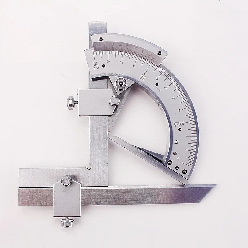0‑320° Universal Bevel Protractor Stainless Steel Angle Ruler Gauge Precision Measuring Workshop Tool