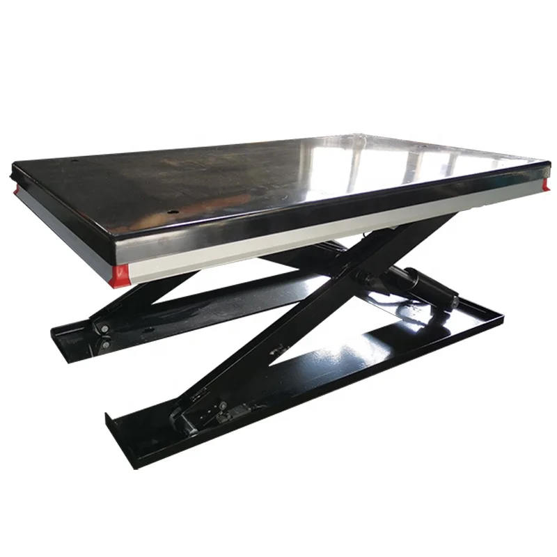 Low Profile 1000kg Load Capacity 1000mm height Hydraulic Lift Table