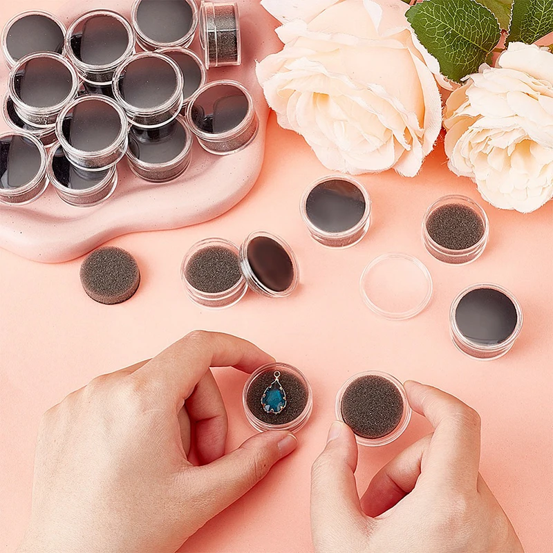 10pcs Round Diamond Storage Boxes for Jewelry