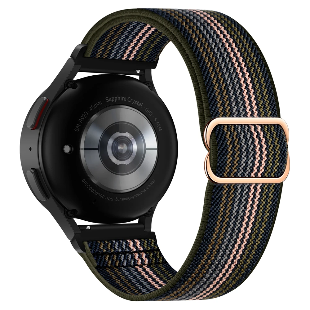حزام نايلون لـ Huami AMAZFIT GTR 4 ، و 3 Pro ، و 20 ، و 22 ، و 47 ، و GTS 4 ، و 3 ، و 2e ، و BIP 5 ، بديل رياضي ، سوار حلقي مضفر