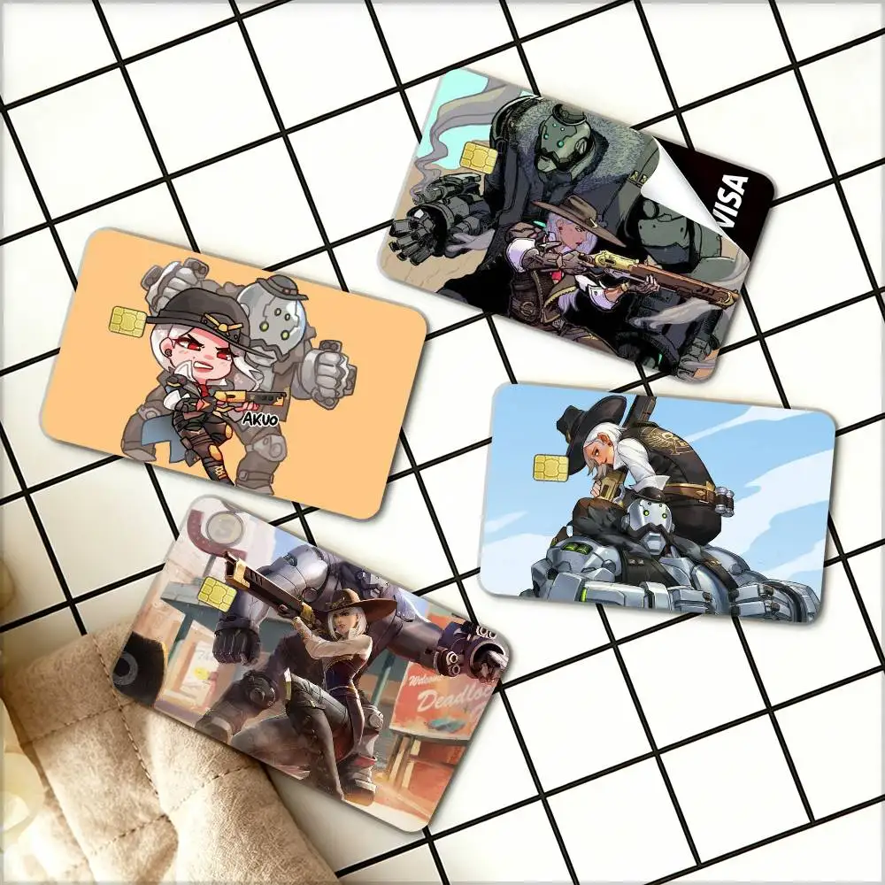 

Ashe Bob O-Overwatch Game Waterproof Film Skin Cover Credit Card Stickers Debit Front Bank Bus Pass