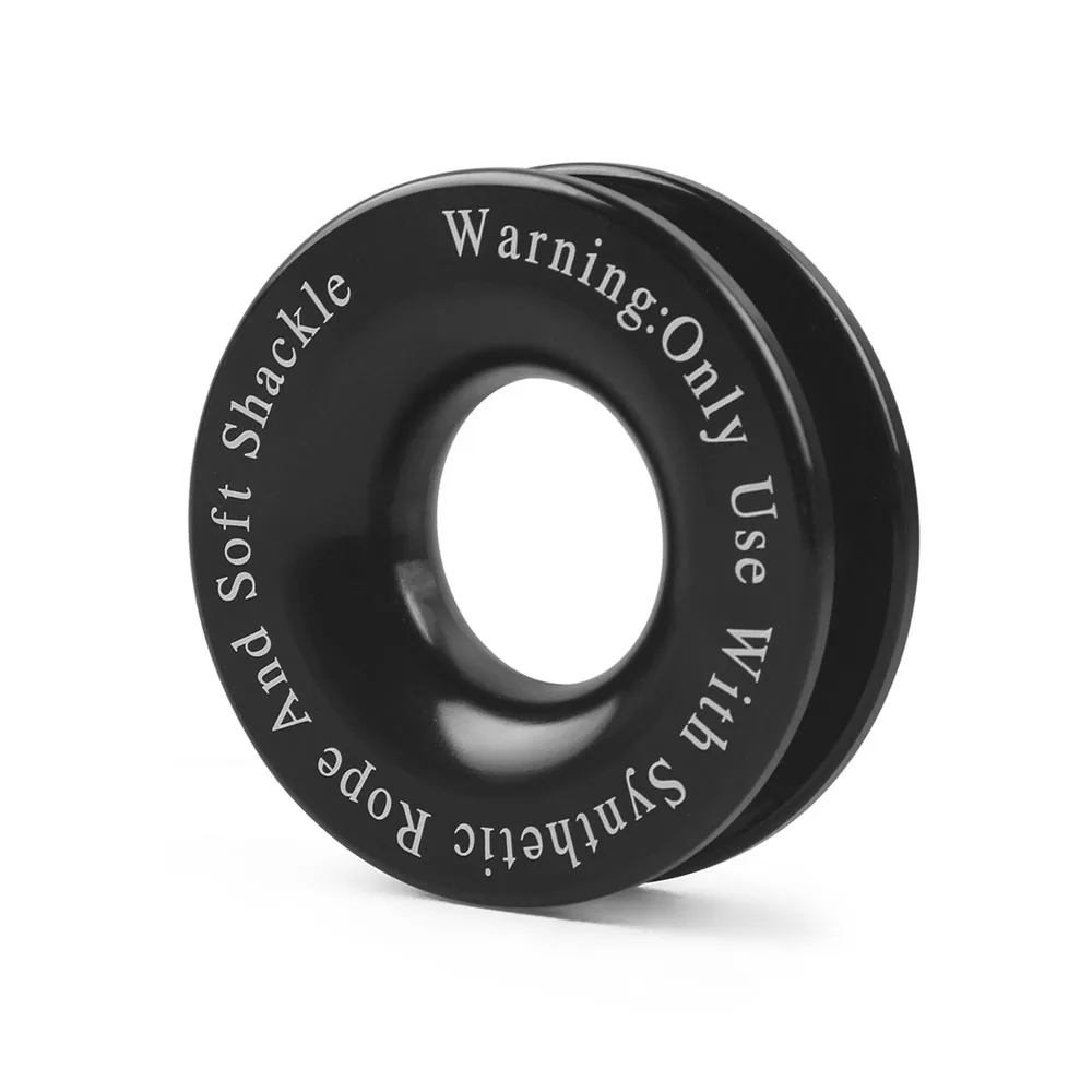 Aluminum Alloy Recovery Ring Snatch-Ring Snatch Pulley 41000lb For 7/16\