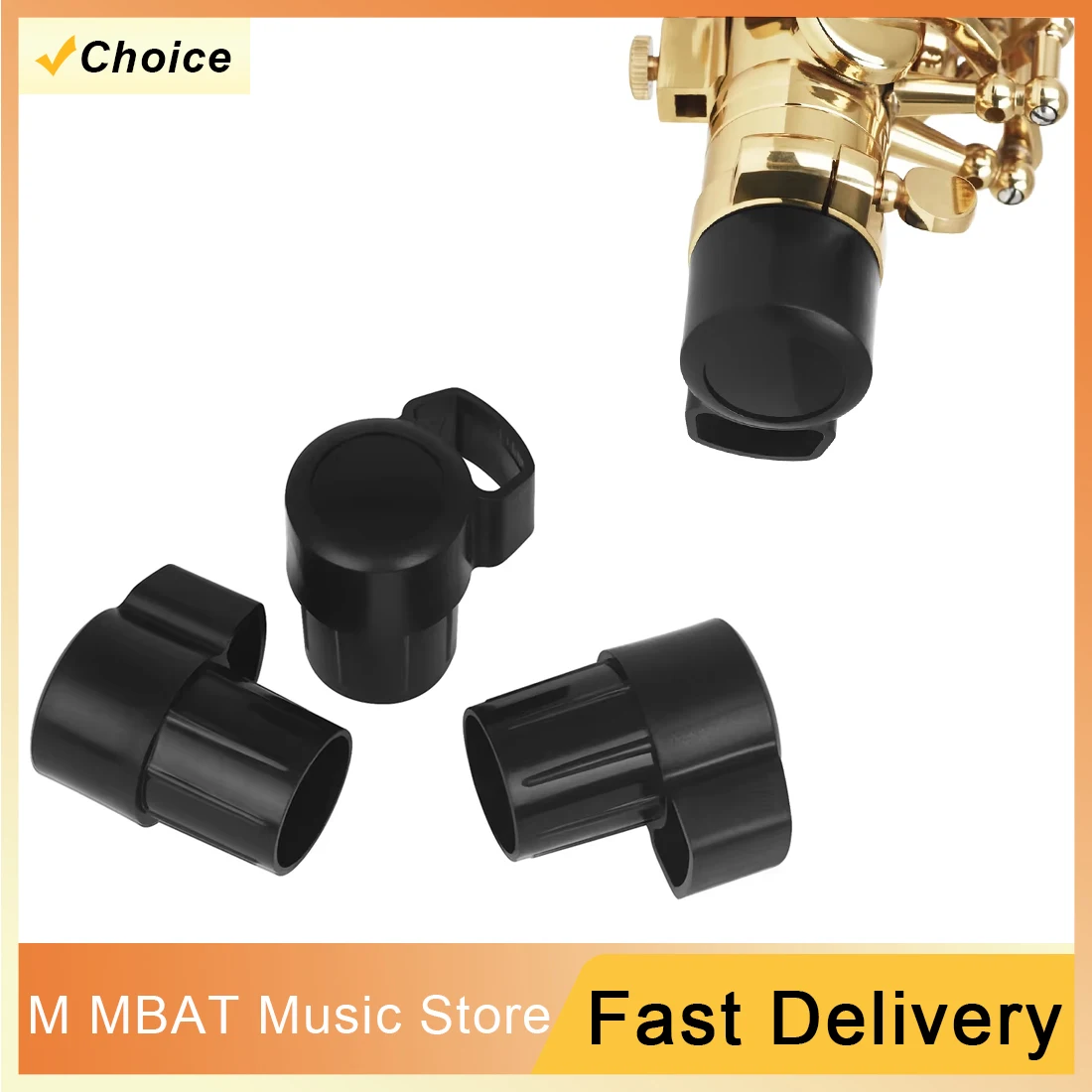 

3Pcs Alto Saxophone ABS Black Plug Anti-Key Knock Anti Button Collision Saxophone Plug Instrument Protector Accessories