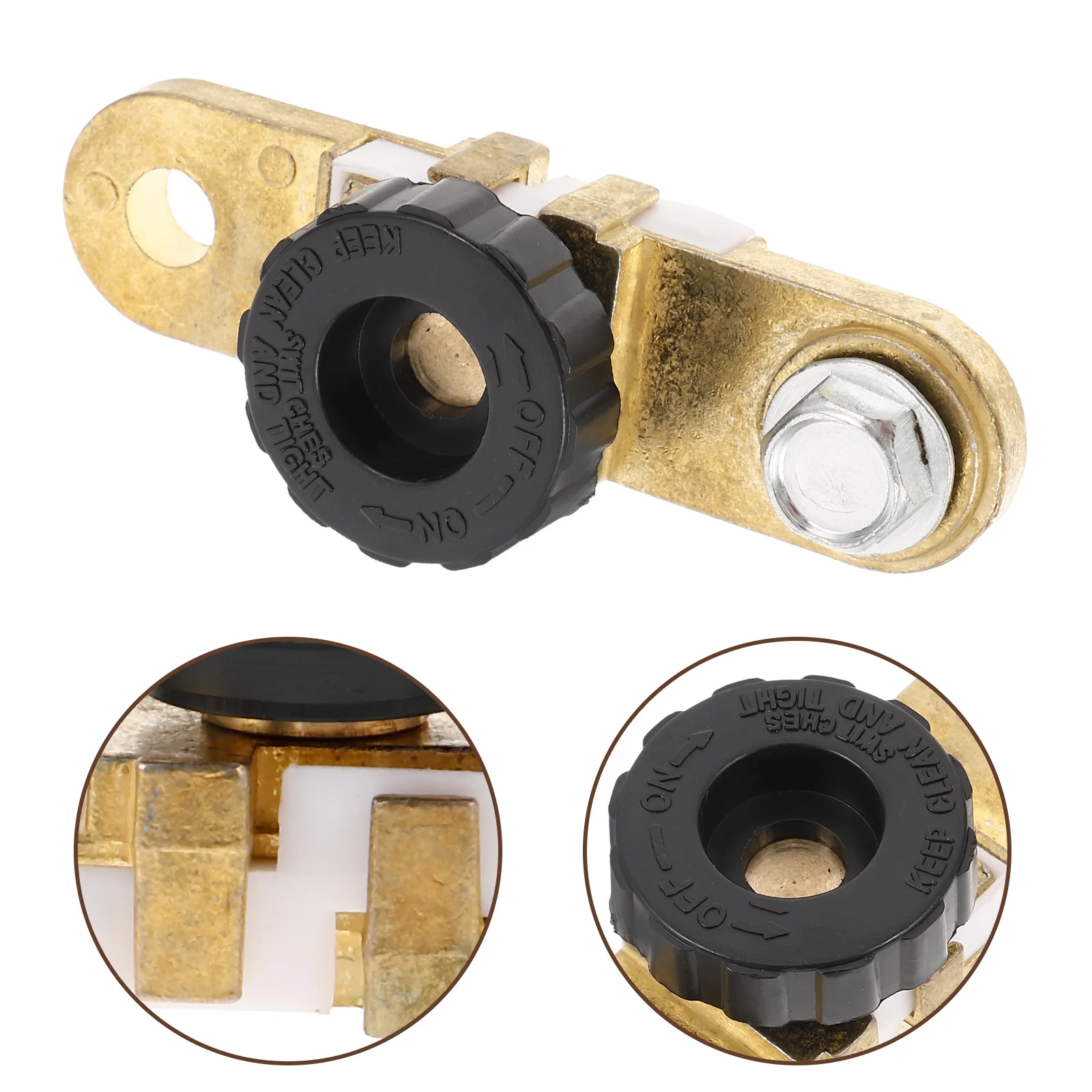 

Multi-Function Car Disconnect Switch Durable Copper Alloy Cut Off Terminal Easy Install for Cars Trucks Isolator