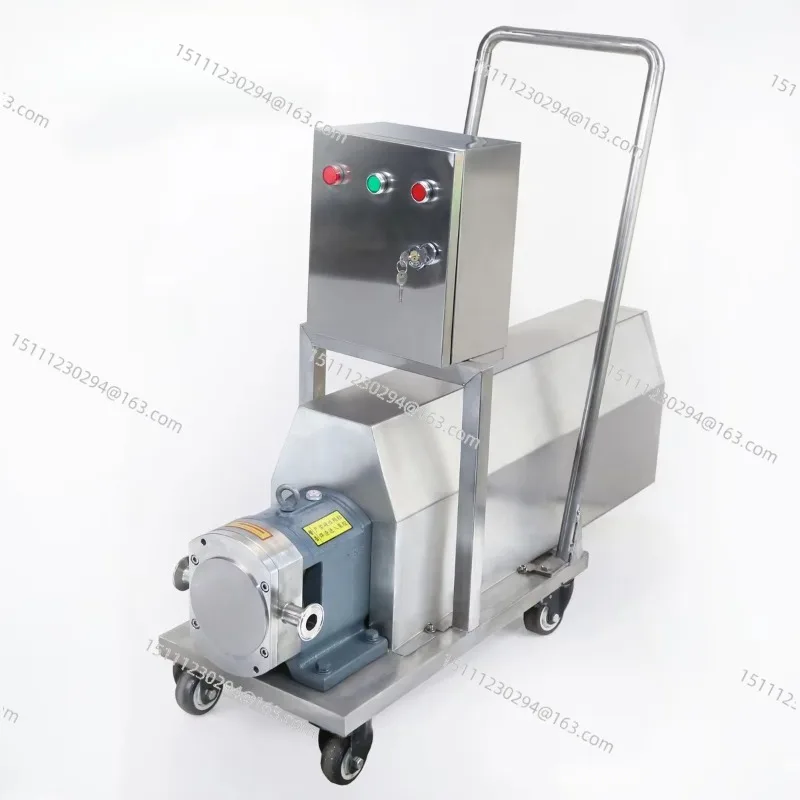 Food Grade Stainless Steel High Viscosity Self-priming Cam Rotor /Sesame Honey Batter Chili Fruit Hot Syrup Pump