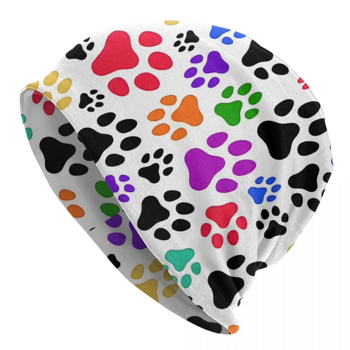 Rainbow Paws Mouse Pad Men Women Thin Beanies Cycling Ski Cap Double Layer Fabric Bonnet Hat