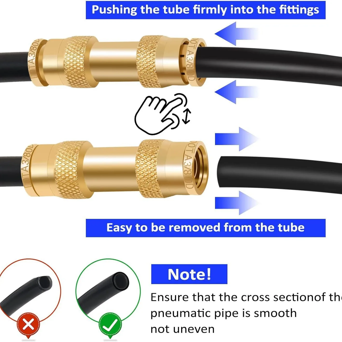32PCS Brass Pneumatic Brake Line Fittings Assortment 1/4 3/8 1/2 Inch Set Hot Selling Air Fittings