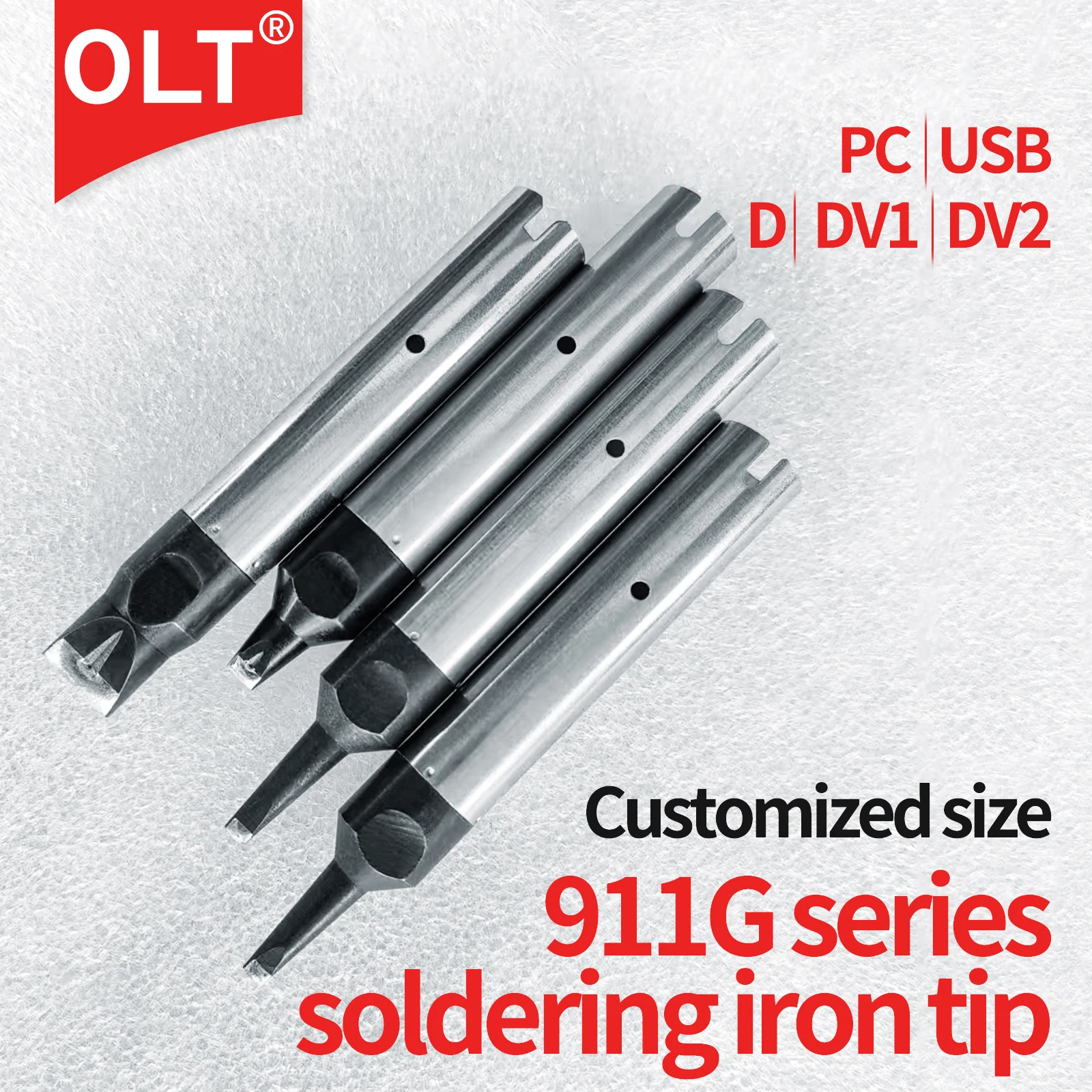 

911G Serie Universal Soldering Iron Tips 16D 20DV1 24DV2 30DV1 40D For High-power Full-automatic Soldering Machine