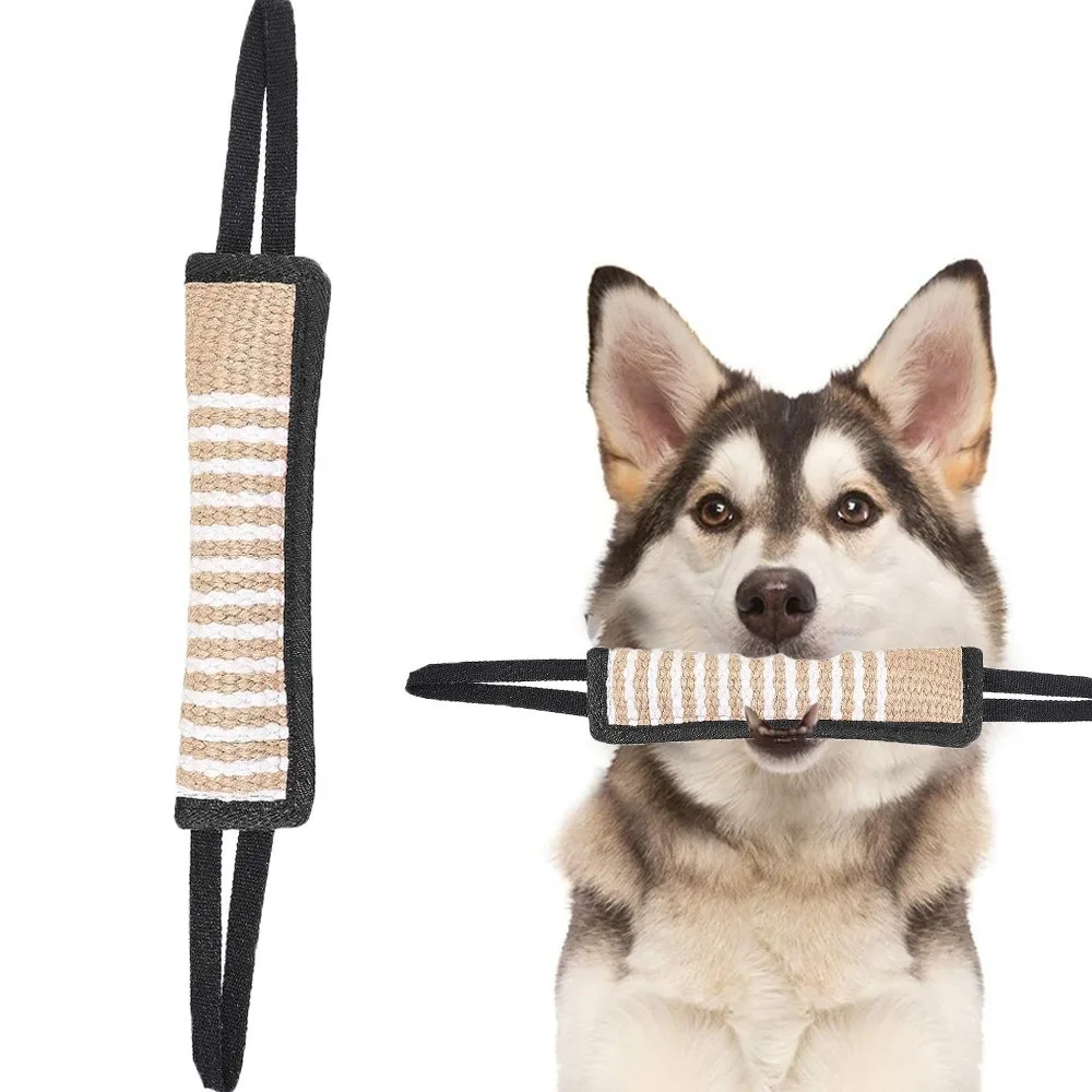 

Pet Accessories Bite-resistant Dog Bite Pillow Rope Handles Interactive Pet Chew Sticks Durable Jute Pull for Cats and Dogs