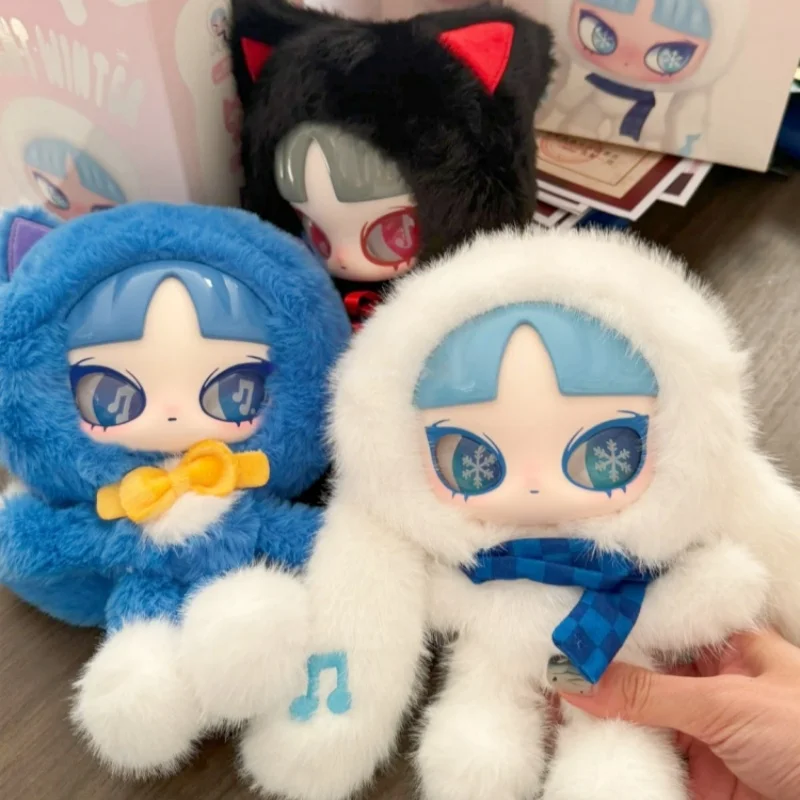 정품 재고 있음 인 사운드 사일런트 윈터 시리즈 블라인드 박스 플러시 트렌디 토이 귀여운 인형 생일 선물 데스크탑 장식품