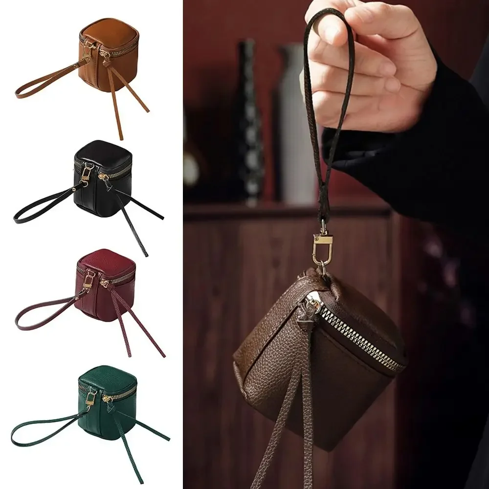 미니 경량 소형 사각 동전 지갑 방수 이어폰 보관 화장품 가방 지퍼 지갑 여성용