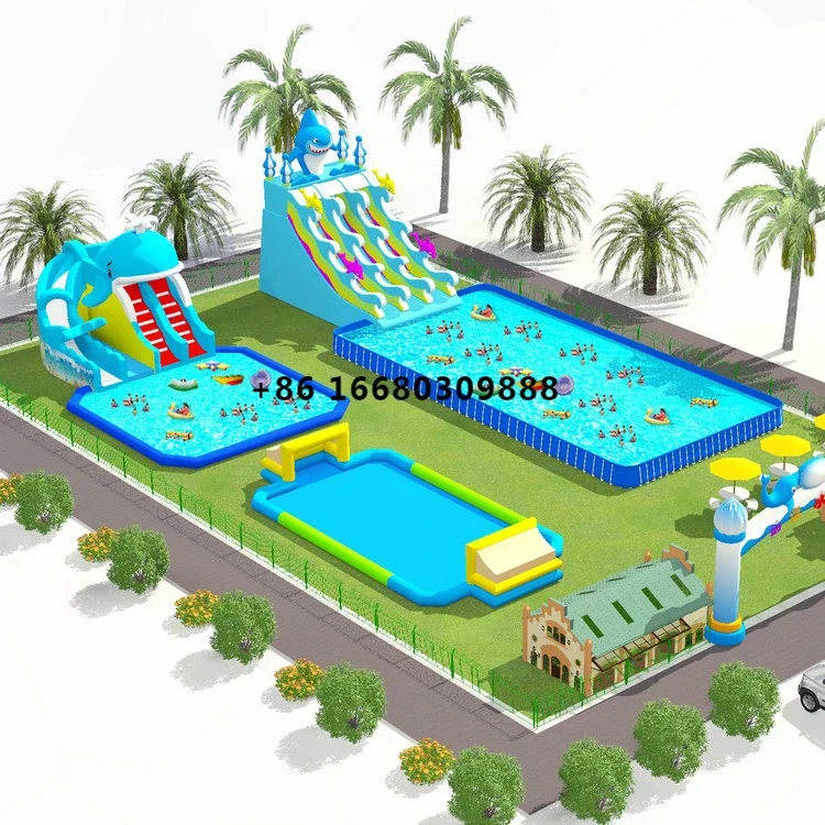 Lake Water Park Toys Inflatable Water Sports Water Park Equipment For Sale