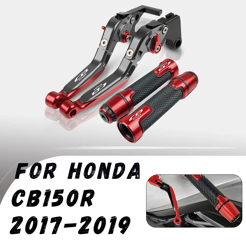 

For Honda CB150R 2017-2019 Motorcycle CNC Folding Brake Clutch Lever Handbrake Handlebar Grip Handle Hand Grips Motorcycle Parts