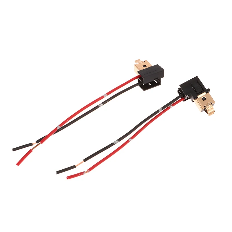 2Pcs H1 H3 12V Power Source Connection Cable Socket Wiring Light Socket Harness Car Accessories Adapter Lamp Holders Copper Core