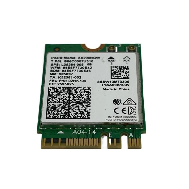 NN OEM Intel Dual Band AX200 Wireless M.2 WiFi BT 5.0 Card L35284-005 G86C0007U310 view 5