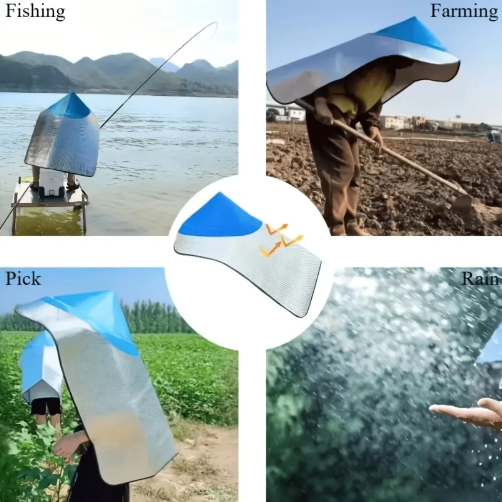 Wide Brim Sunshade Hat Sun Protection Rainproof Heat Insulation Sun Hats Breathable Extra Large Bamboo Hat Unisex
