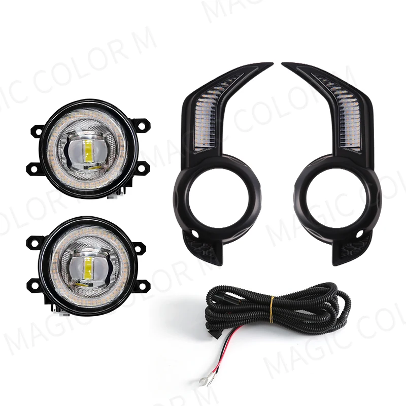 Luce di marcia diurna a LED per auto per Toyota 4runner 2014 2015 2016 2017 2018 2019 2020 2021 indicatore di direzione anteriore bianco giallo DRL