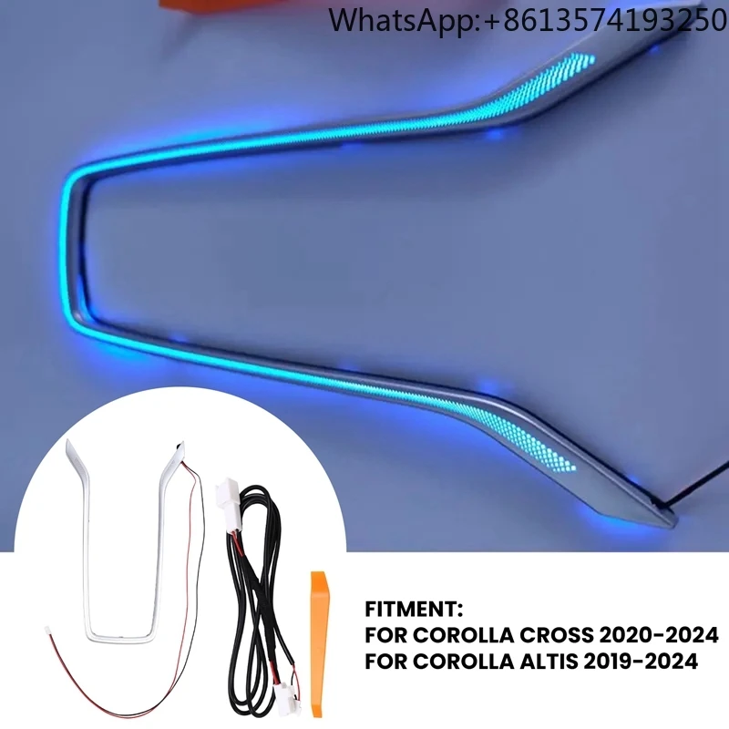 

Car LED Central Cup Holder Atmosphere Ambient Light Interior Decorative Lamp For Toyota Corolla CROSS /Altis 2020-2024