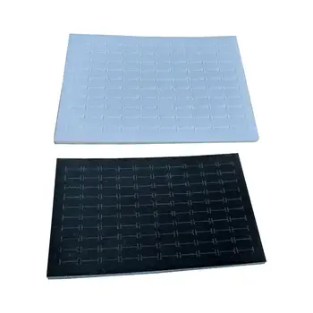 5x100 fentes anneau Pad mousse insérer étuis à bijoux vente organisateur bijoux Pad boîte de rangement doublures boîte à bijoux tampons anneaux support