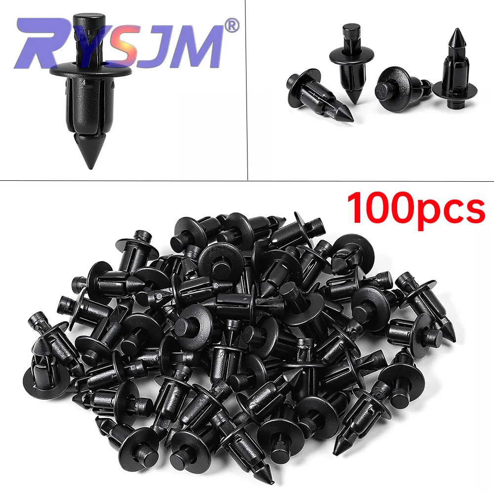 AliExpress RYSJM 100 Pcs Plastic Bicycle Fairing Rivet Setting Panel Fastener Clips For Honda Fastener Clips For Honda For Suzukii For Kawasakii