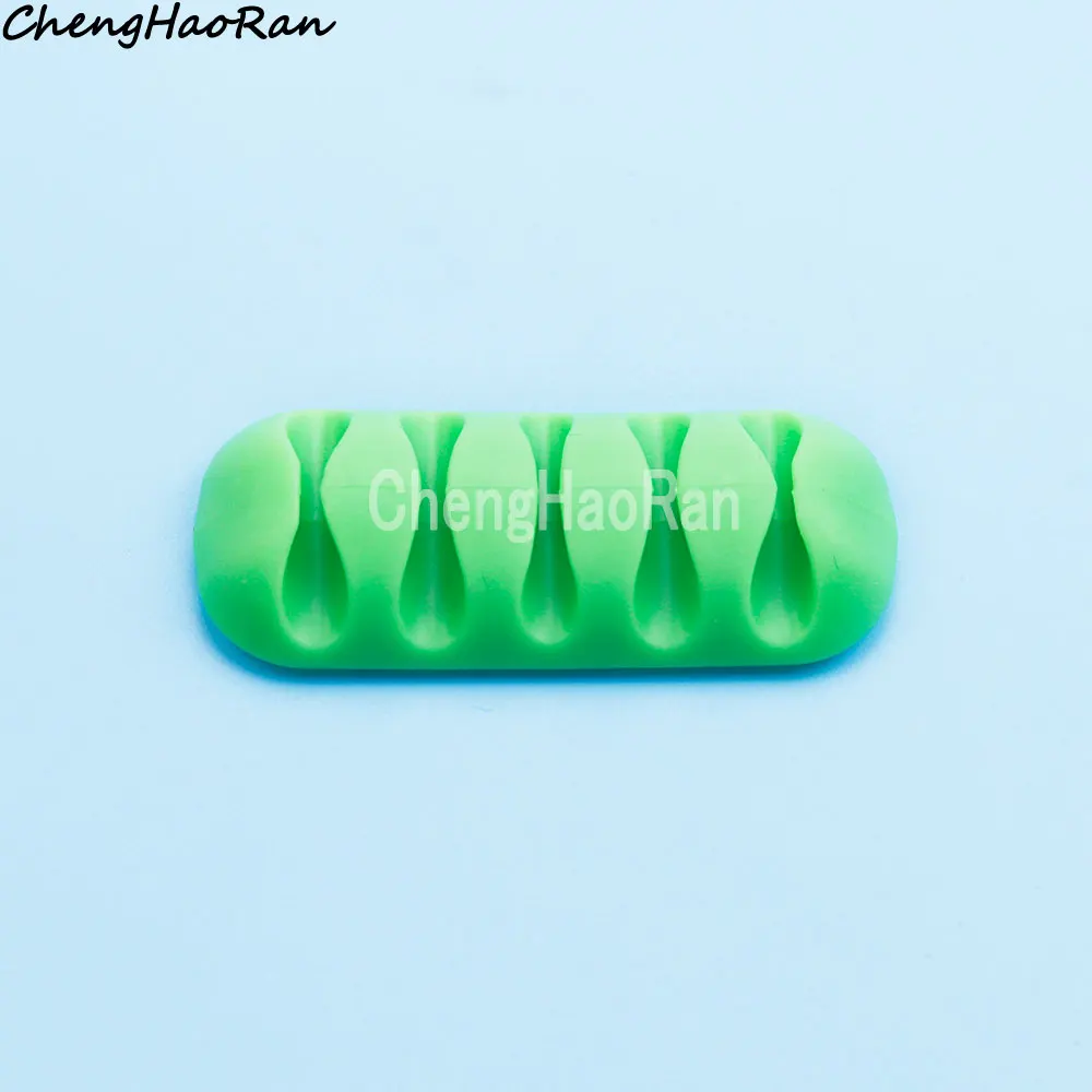 2 Stück Kabelwickler, 5 Anschlüsse für Kopfhörer, Datenkabelmanager, Kabel, Silikon-Organizer, Kabel-Netzkabelwickler, selbstklebender Clip – Detail 8