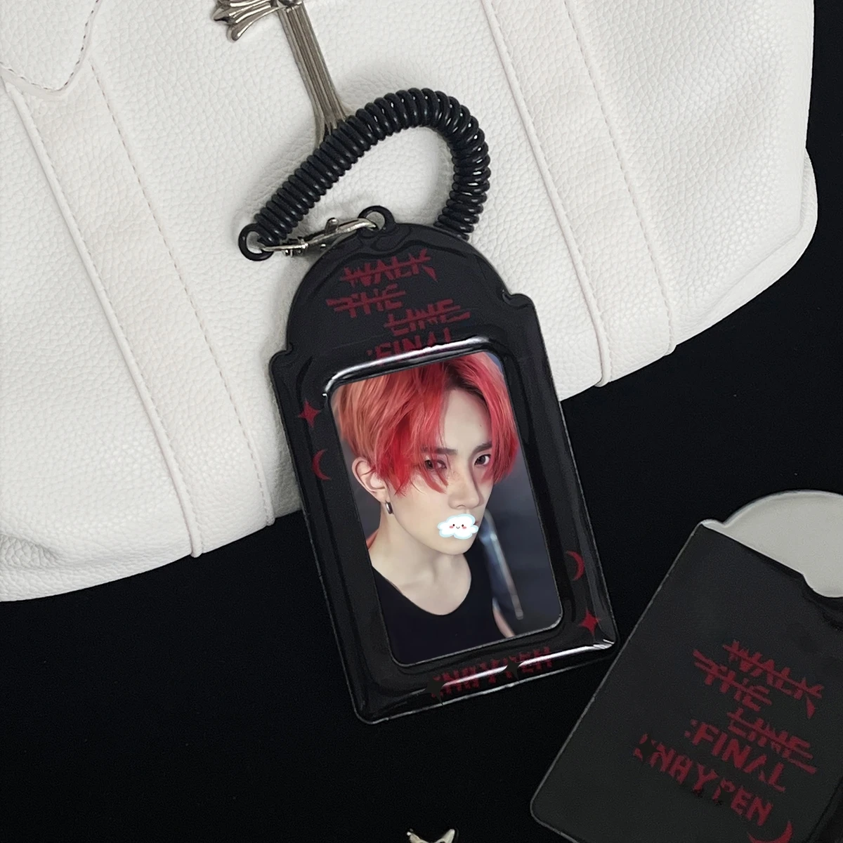 Simple Black Photo Card Holder, K-Pop Idol Album Photo Card Holder, Pu Material, Suitable for 3-3.5inch Mini Photo Cards, Idol Album Photo Cards, Anime Game Peripheral Card Storage and Display