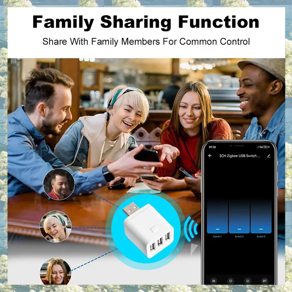 

Новый USB-адаптер Tuya Smart Zigbee, 5 В, мини-USB-адаптер питания, умный переключатель Zigbee для Alexa Google Yandex Alice 1USB