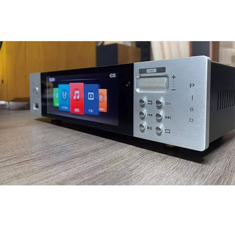 جهاز فك ترميز مشغل الصوت الرقمي HiFiAMP P80 HiFi 2-IN-1 ثنائي النواة ES9068AS DAC مع 4xAD827/4xR2 Op Amp #2