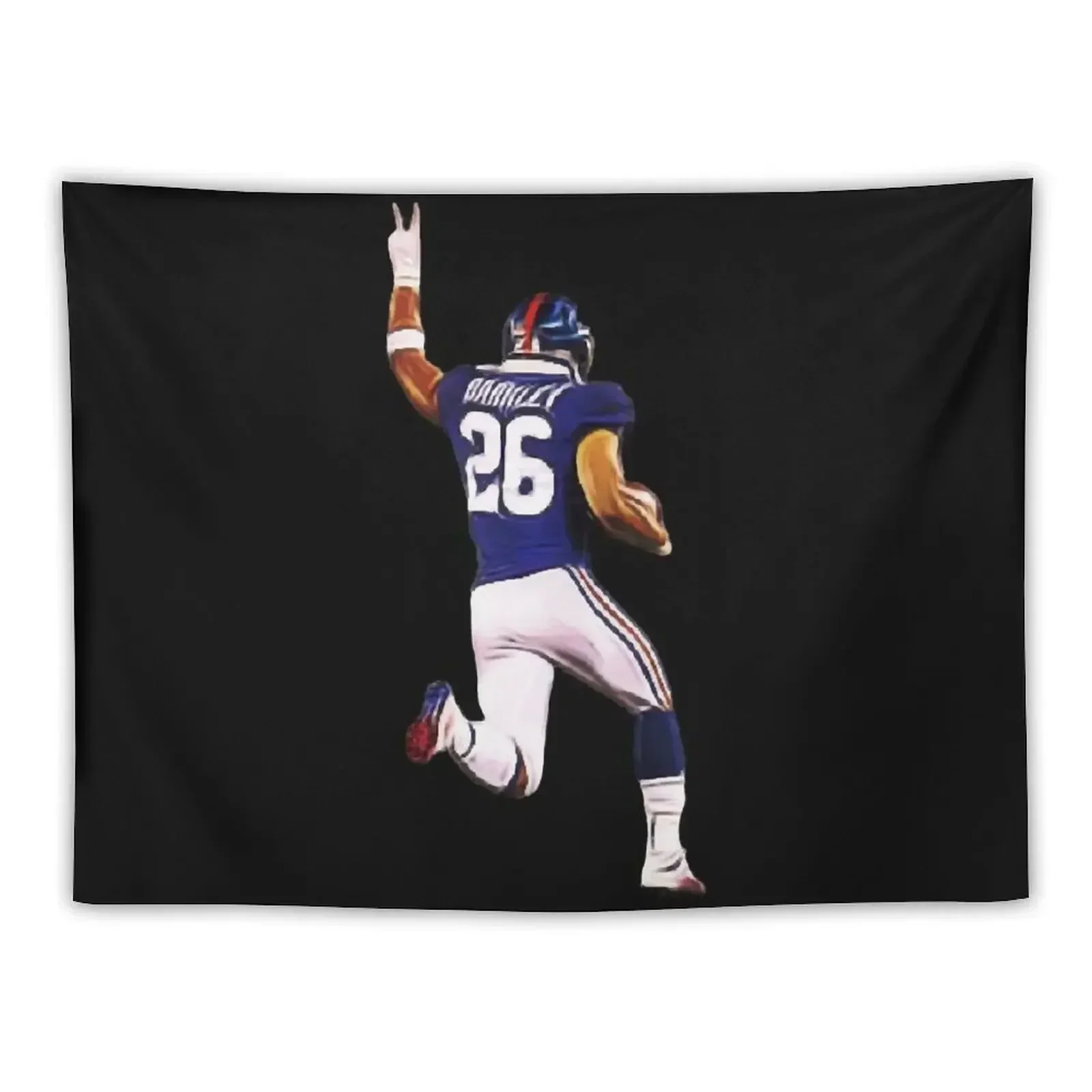 Saquon Barkley Cartoon Graphic Classic T-Shirt.png Tapestry Wall Hangings Decoration Funny Bedroom Decor Aesthetic Tapestry