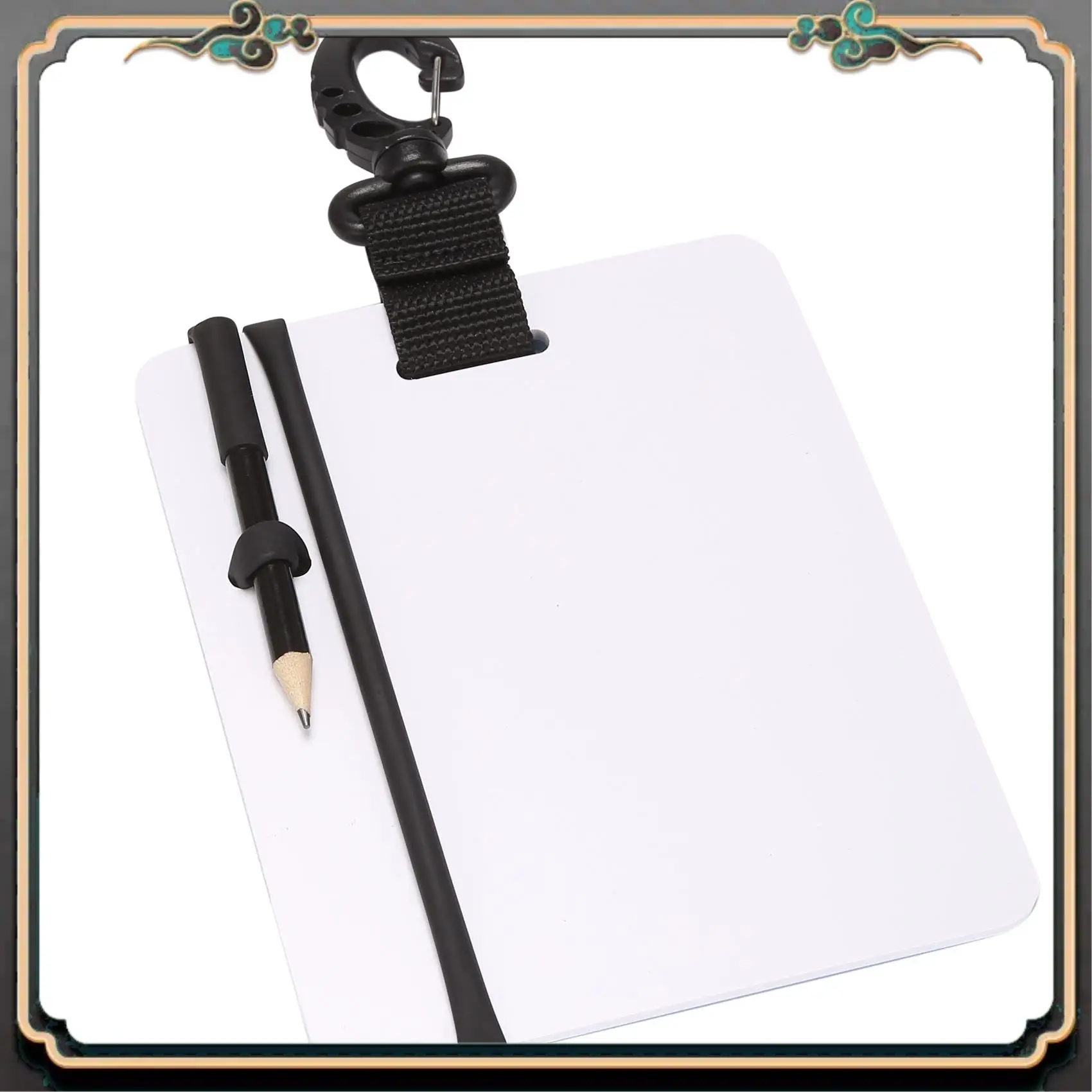 

Доска для подводного плавания премиум-класса для подводного плавания с планкой для дайвинга Wordpad с поворотным зажимом и карандашом для водных видов спорта, дайвинга, плавания