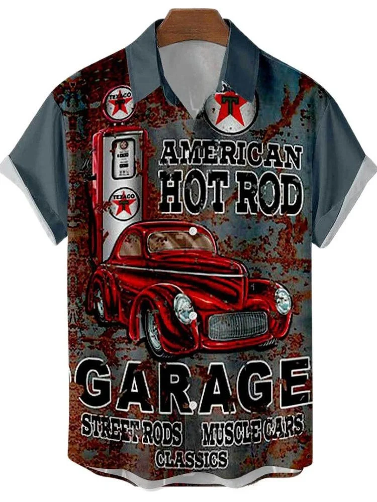 

Casual Printed Men's ort Sve irt Leisure Faion Youth Dyeing Proc Breathable Moisture Absorbent Thin Model Chi...