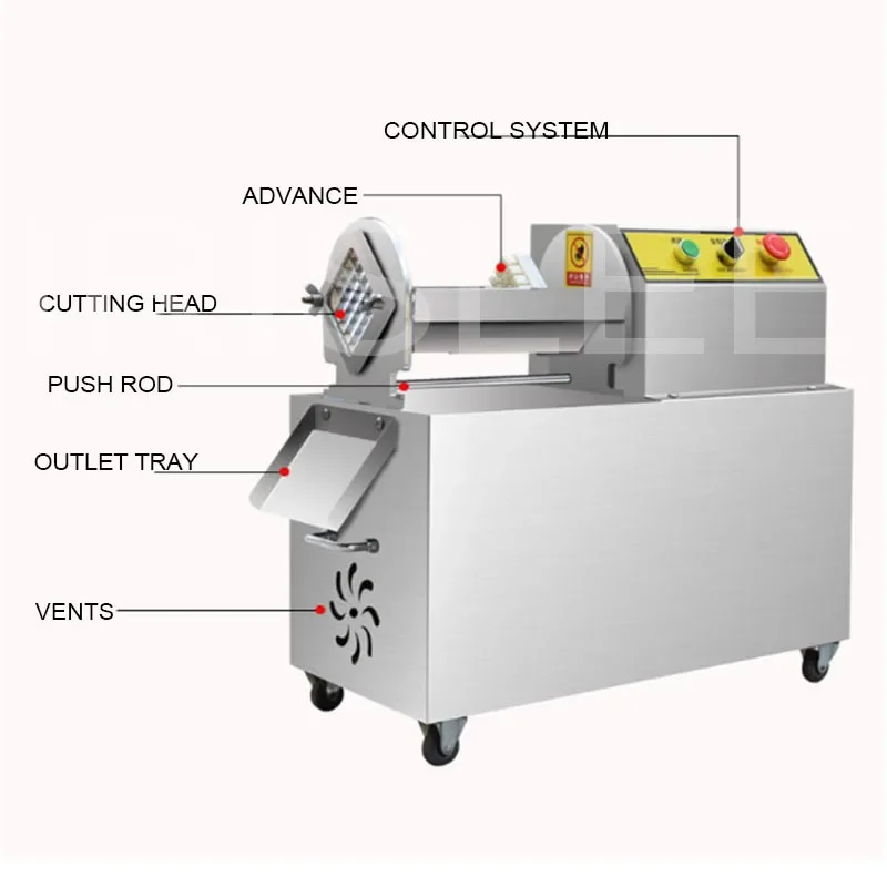 Industrial Electric Cassava Crispy Carrot Slicer Chip Cutting Automatic French Fries Cutting Machine Fresh Potato Cutting Machin