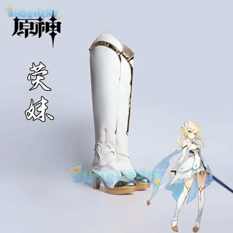 Genshin Impact cos Lumine cosplay Anime game character shoes