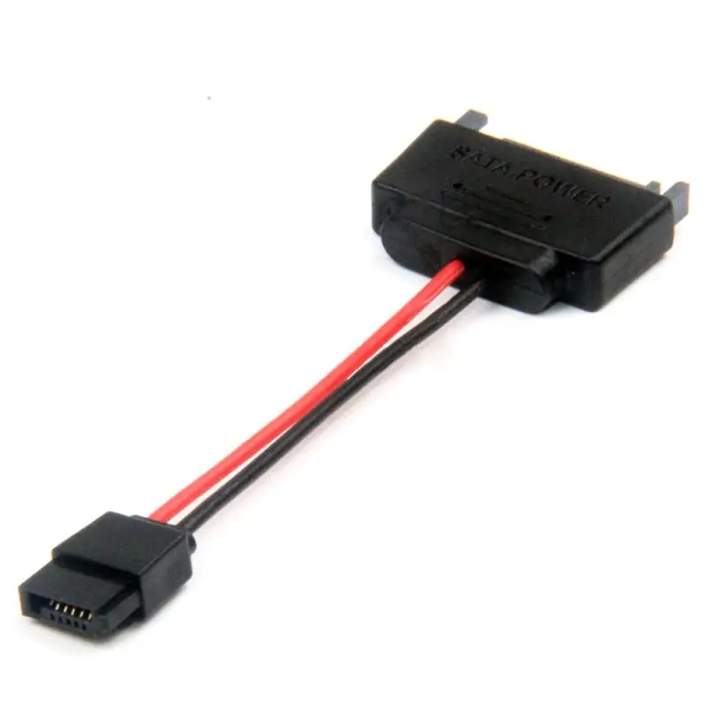 Power 15-Pin Male to SATA 6-Pin Slimline Power Adapter Cable