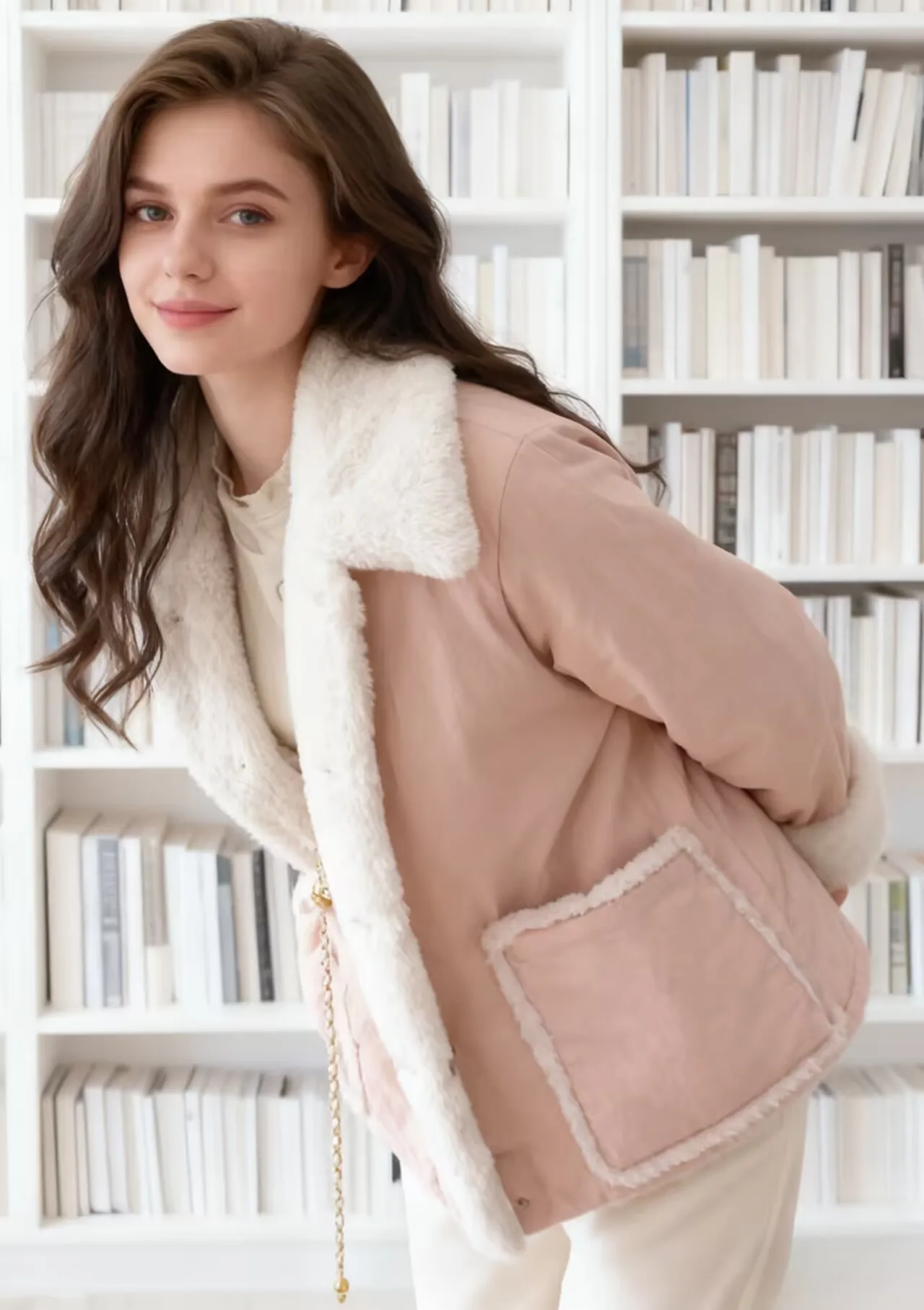 

Parkas Womens Parka Army Fall A-Line Buttoned Single-Button Lined Stand-Collar Plaid Patchwork Elegant Classic Preppy College OL