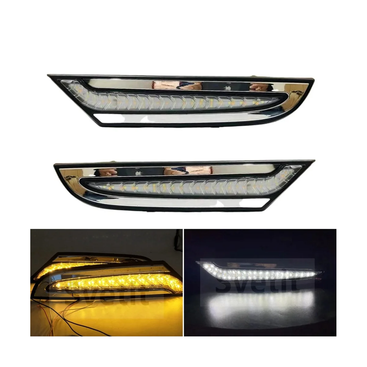 Car Front Fog Lamps & Daytime Running Lamps RH & LH (1Pair) for MERCEDES BENZ ACTROS MP3