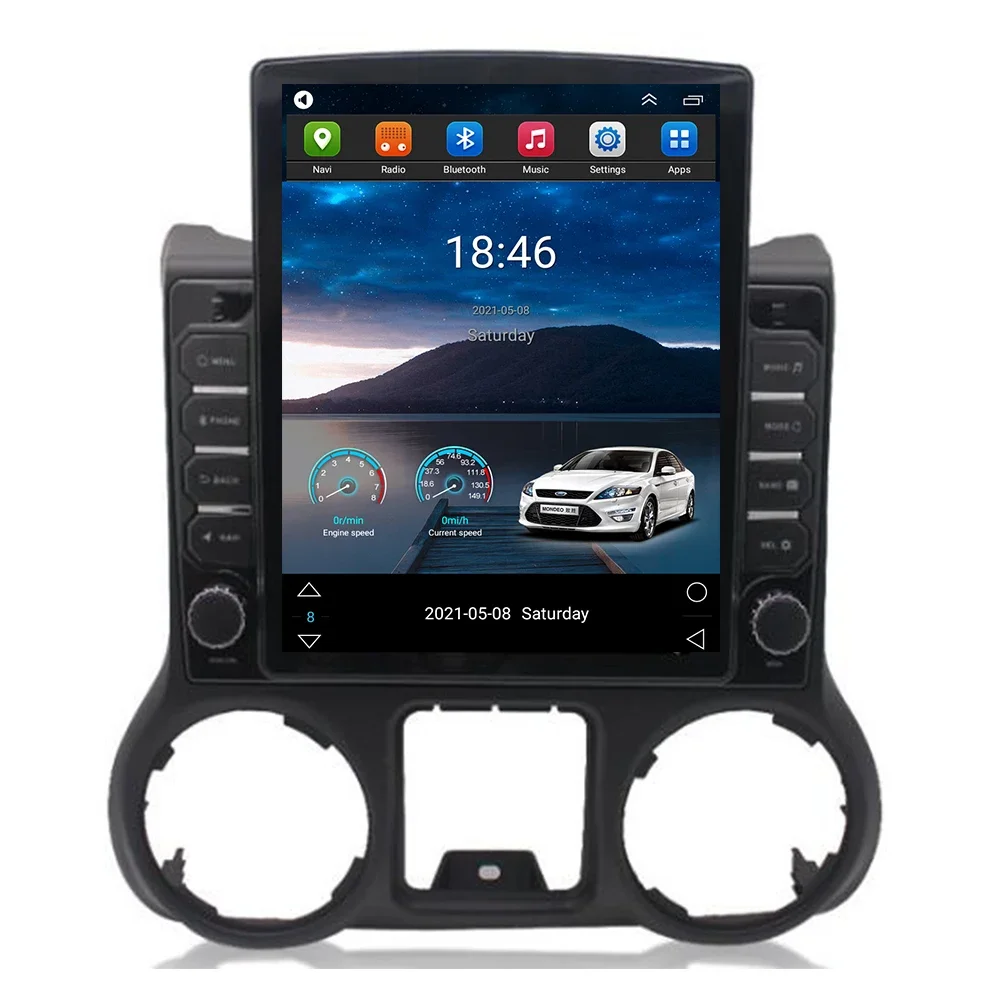 8G+128G Carplay Android 13 For Jeep Wrangler 3 JK 2011-2016 Tesla Style Car Radio Video Stereo GPS Multimedia Player BT 2din DSP