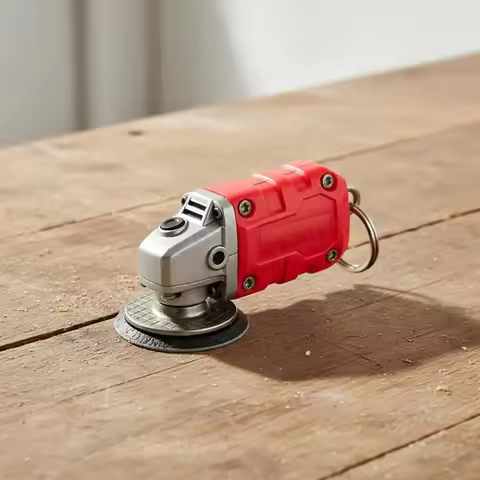 Mini Funny Grinder Shape Keychain Realistic Grinding Tool Pendant Creative Tool Keyring for Backpack Purse Accessories