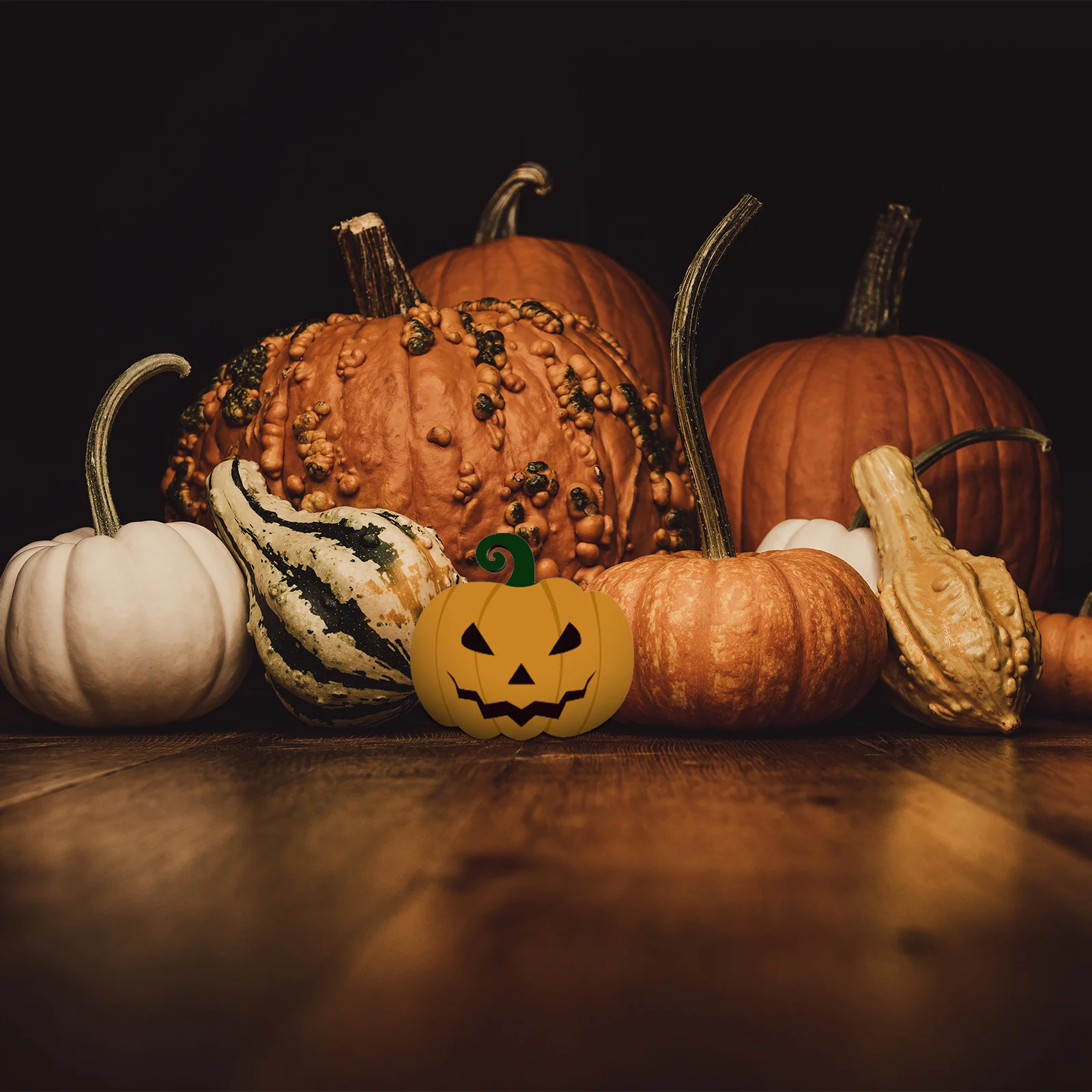 

Halloween Decor White Germ Pumpkin Board Decorations Decrations Indoor Decorate