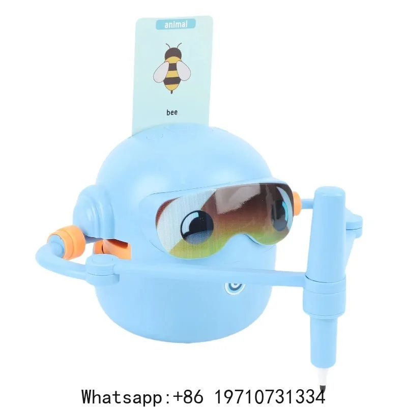Educational Drawing Robot Kids Drawing Robot Interactive Auto Drawing Robot with 100 Cards for Boys Girls Preschool Learning