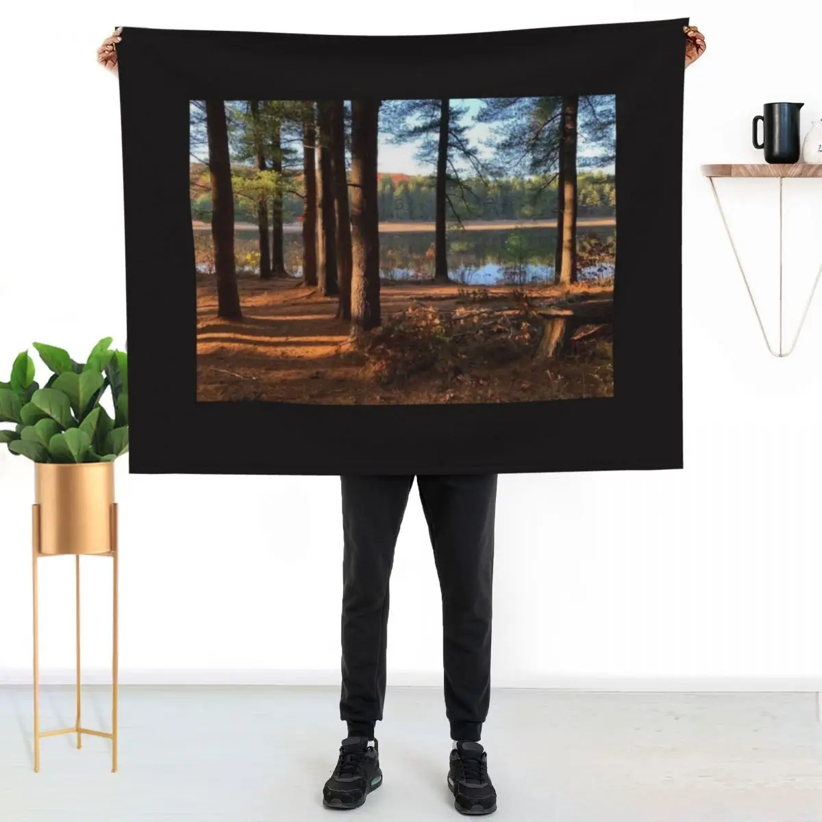 

Maxfield Parrish Landscape Photograph by Ellen Barton Harriman Throw Blanket Thin Soft Blanket for Summer Night Sleeping