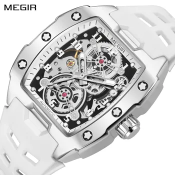 MEGIR Top Brand Fashion Mechanical Watch for Men Sports Hollowed Out Automatic Wristwatch Luminous Waterproof Clock Reloj Hombre